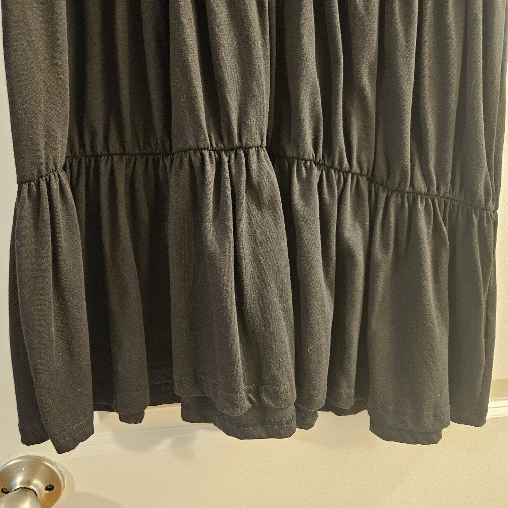 NWT Missguided V-Neck Black Tiered Dress, US 6/UK 10 - Picture 3 of 5